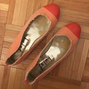 French Sole Flat, two tone, size7